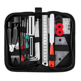 Guitar Repair Kit, Guitar Care Set Cleaning Configuration Cleaning Maintenance Tools Set Tool Stainless Steel Tools Wrench String Action Ruler Ukulele Bass Mandolins Banjo
