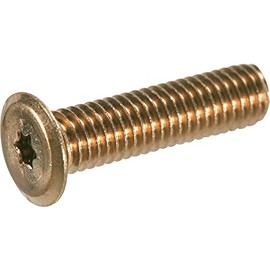 Trusco B186-0640 Hex Lobe Ultra Low Head Screws, Stainless Steel, Bronze, M6 x 40, Pack of 10