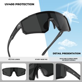 KALIYADI Sports Mens-Sunglasses Women Sunglasses-Men: Sun Glasses with UV400 for Golf Fishing Running Cycling