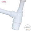 Schläfer 4396101 Washbasin Siphon 1 1/4, Universal Inspectable Drain for