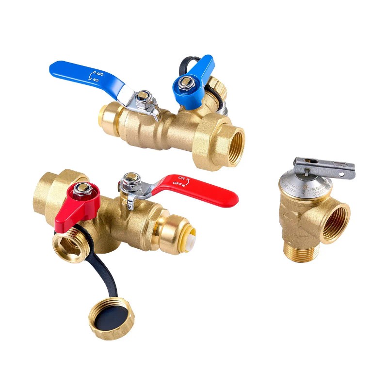 3/4 Inch Tankless Water Heater Service Valve Kit 2PCS 3/4\"