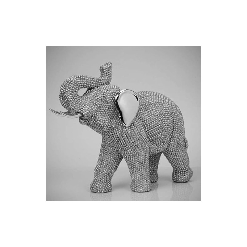 Naturecraft Collection Sparkly Diamante Elephant Figurine Statue NC1151