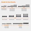 VonHaus - Universal TV Mount Screws Kit Hardware Compatible with