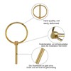 Pack of 15 Folding Cotter Pins, Folding Pins with Ring,
