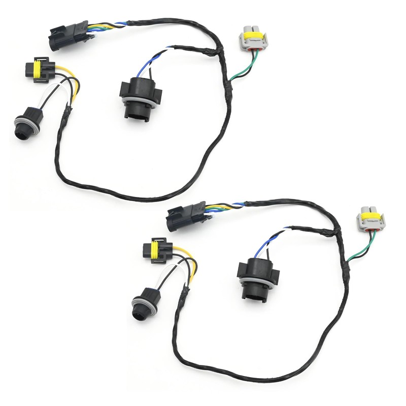 Vkinman 15930264 2Pcs Headlight Wiring Harness Headlight Socket Connector Wire,