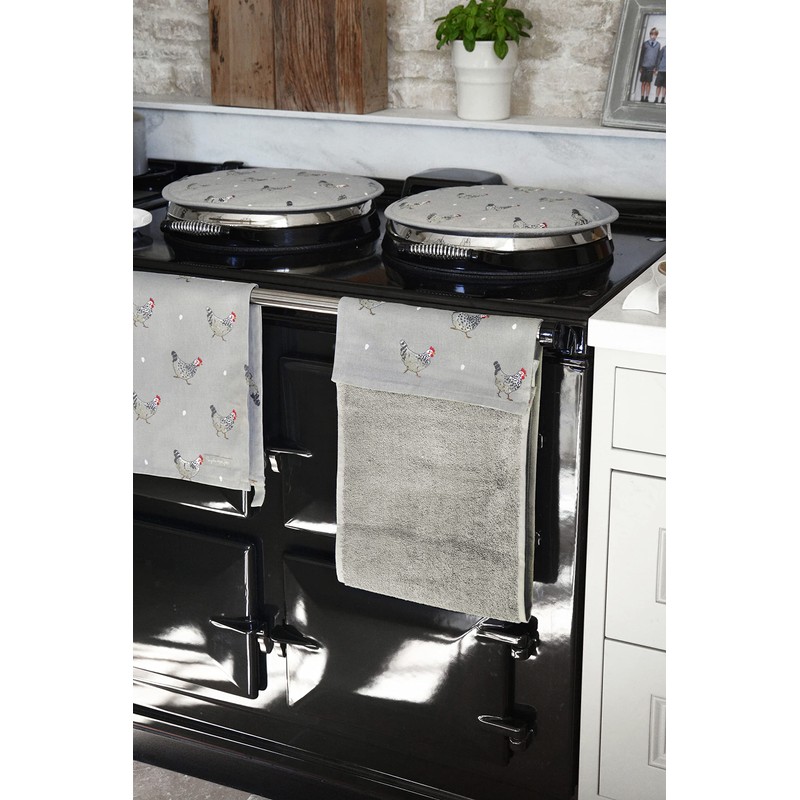 Sophie Allport Hob Cover Round - Chickens