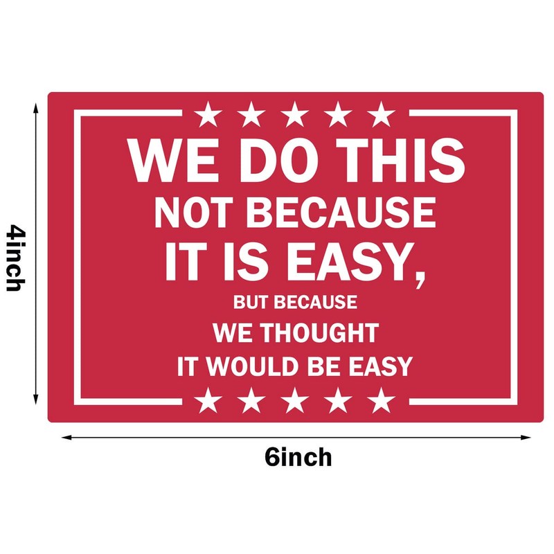 Paquete de 10 calcomanías de vinilo con texto en inglés