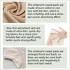 satithry 2PCS Ultra-Thin Underarm Anti-Sweat Lady's Underwear with Large Size