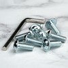 25 x pan head screws with flange and hexagon socket,