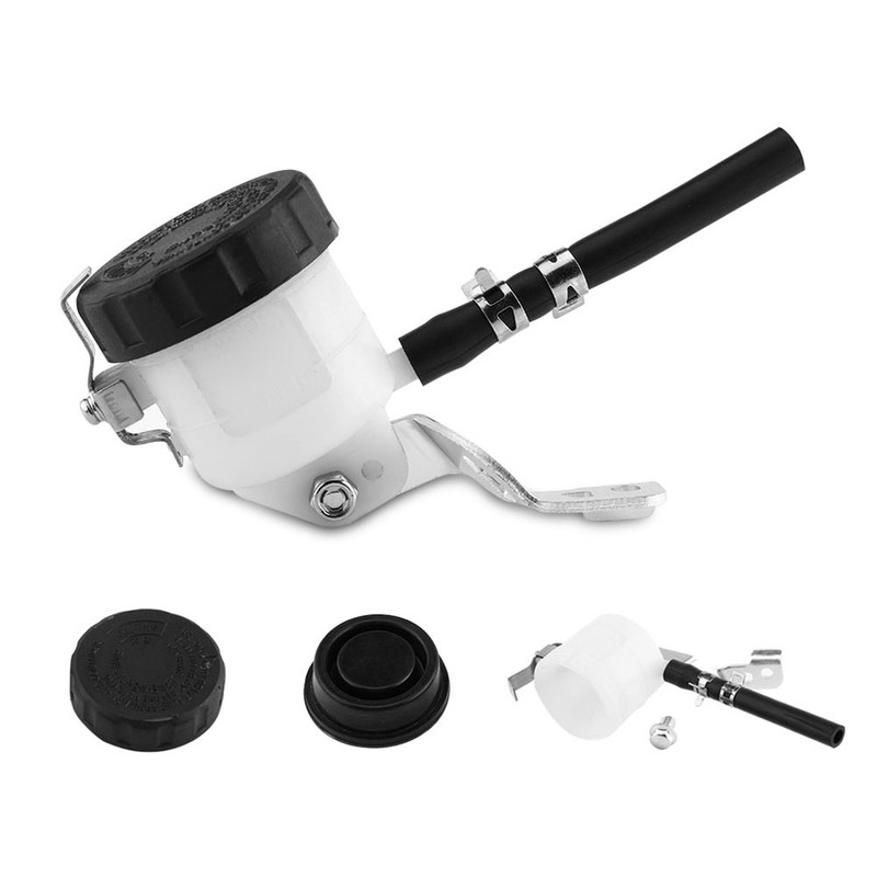 Brake Master Cylinder Oil Reservoir Fluid Bottle w/ Bracket for