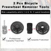 flintronic Bicycle Chain Whip, Sprocket Puller, Screw Ring Puller Kit,