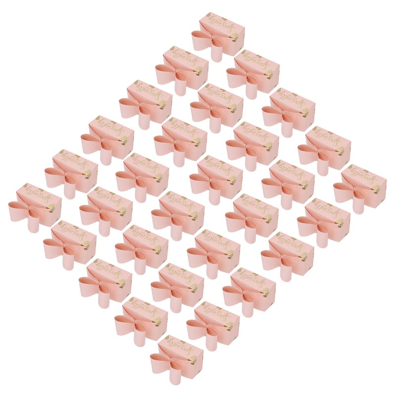 30PCS Bowknot Candy Boxes Gift Treat Boxes for Cookies Party