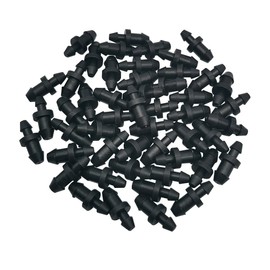 50 Pack Drip Irrigation Plugs 1/4" Drip Tubing Fittings End Plug Drip Irrigation Tube End Closure Hole Plugs for Home Garden Pipe Supplies (50)