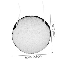 WOONEKY Face Cleansing Pad Dual-sided Exfoliating Scrub for Deep Cleansing Charcoal Bamboo Material for Gentle Makeup Removal and Skin Refinement
