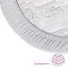 babybay Jersey Fitted Sheet Deluxe with Membrane Suitable for Maxi,