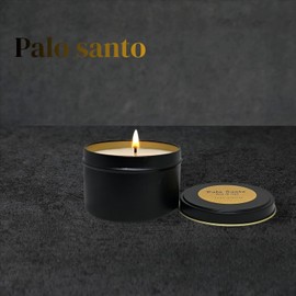 Vela aromática PALO SANTO 8OZ I cera de soya I hecho a mano I Aura Mística I producto natural