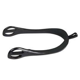 Kincade Plastic/Rubber Spurs, Black/Black, Adults 20mm