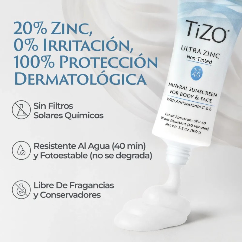 Tizo | Ultra Zinc Protector Solar Mineral | Spf 40