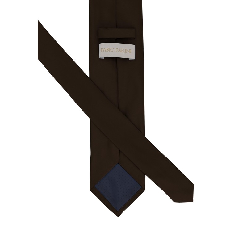 Fabio Farini - Plain-Coloured, Elegant Tie - Choice of Length: