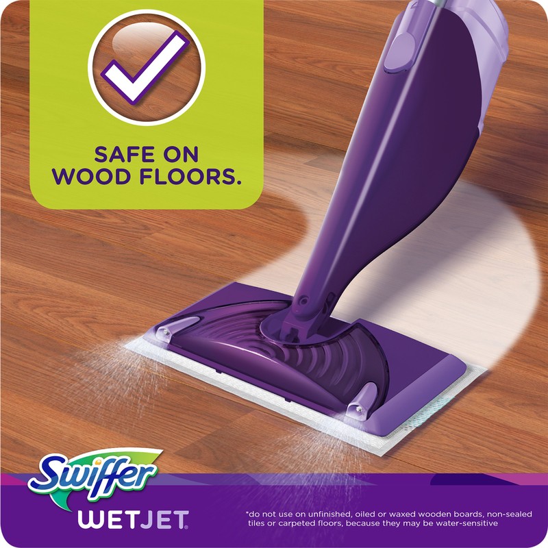 Swiffer Wet Jet Mop Cleaning Pads Refill, Floor Cleaner for
