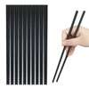 10 Pairs Fiberglass Chopsticks, Reusable Chopsticks, 9.3 inches Dishwasher Safe,