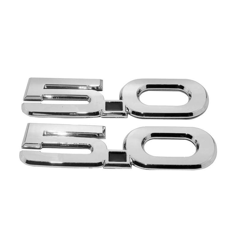 2Pc 2015-2020 5.0 Liter Engine Emblem Driver & Passenger Side