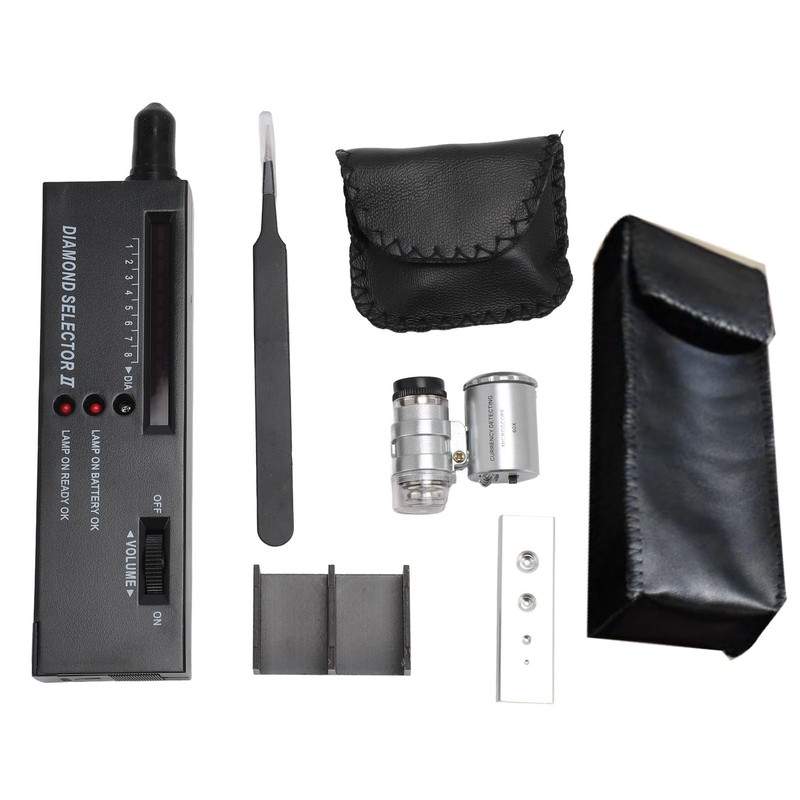 Diamond Tester Pen High Accuracy Jewelry Diamond Tester 60X Mini