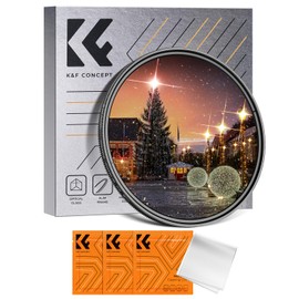 K&F Concept 55mm Variable Star Filter, 4 Points 8 Points Cross Star Special Effects Optical Glass Lens Filters (Nano-K Series)