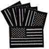 DEURA 5US ARMY NIGHT BLACK Reflective AMERICAN FLAG Iron on