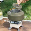 1L Outdoors Kettle Heat Resisting Stainless Steel Teapot Portable Camping
