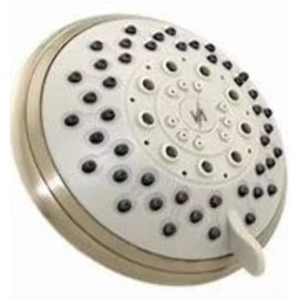 N/A Vida Alegria 5-Inch Spashower High Pressure Shower Head; 2.5 gpm, 5 Sprays +