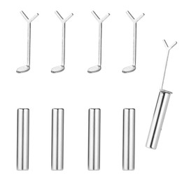 BOXOB 5pcs Heart Cat Eye Magnet for Nails, Powerful Force Nail Magnet for Cat Eye Gel Polish with 5 Y-Shaped Guide Magnetic Stick Nails Design Tool, Home DIY Salon Studio Manicure Use