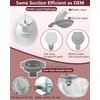 4PC Upgraded M9 Breast Pump Replacement Part, Including 2pcs Duckbill