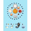 Bestron AMW500BBS Mini Waffle Maker, Alloy Steel, Blue