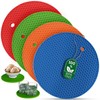 4 Pcs Thick Multicolored Trivets for Hot Dishes, Kitchen Heat