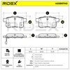 RIDEX Brake Pads 402B0740 Rear 14.8 mm 93.5 mm 46.6