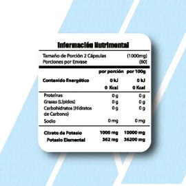 Meta Nutrition Citrato De Magnesio Alta Pureza 120 Caps Sin Sabor