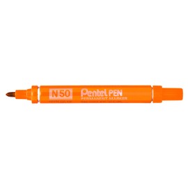 Pentel N50 Bullet Point Marker - Orange (Pack of 12)
