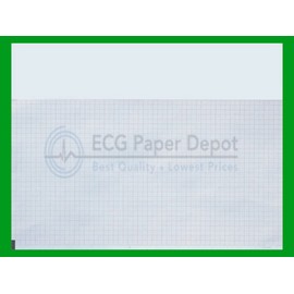 Cardiac Science Compatible 007984 Fade Free Generic ECG Paper 8 Pack, Z-Fold, Red Grid, 8.50" x 11"