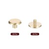 sourcing map 20Pack Brass Chicago Screws, 4x12mm Flat Head Screw