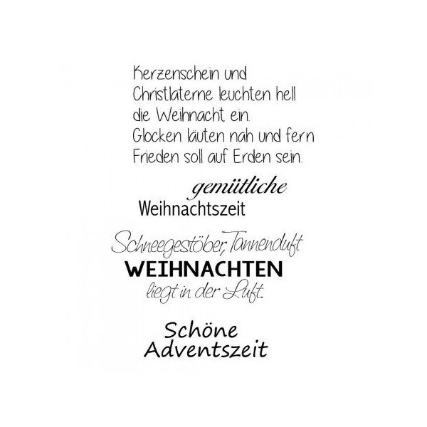 efco Clear Stamp Sheet, Christmas 9, A7 / 74 x