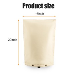 Backflow Preventer Cover,Pipe Insulation Cover,Well Head Pump Cover,Sprinkler Valve Cover for Outside Winter,Water Well Pump Covers.Protects from Severe Snow and Intense Sun (Beige 16X20in)
