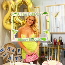 LaVenty A Tini Bit Older Birthday Party Booth Props Frame Martini Bar Party Decorations Party Supplies Weenies and Tinis Decor for Bachelorette Martini Birthday Decorations