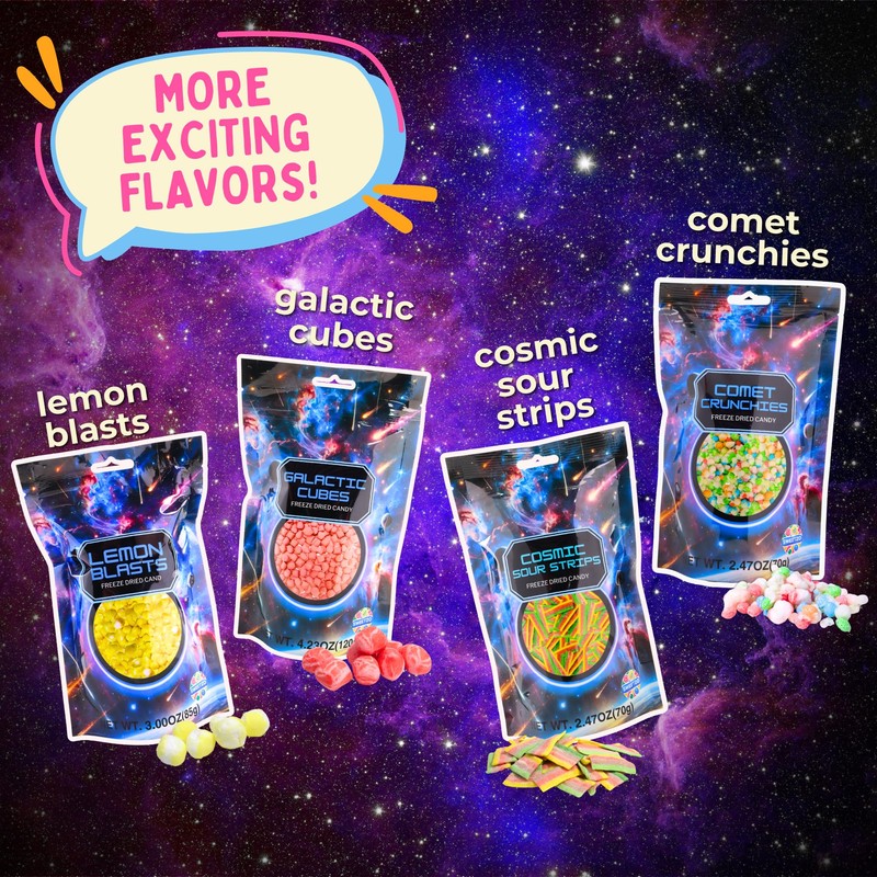 Freeze Dried Original Rainbow Crunch Candy, Assorted Fruity Flavors, Share