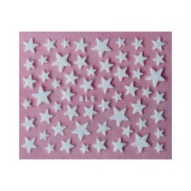 Generic Purple Glitter Stars Self Adhesive Nail Art Sticker White Nail Wraps Art Stickers Manicure Supplies for Women for Home Nails Full Long Lasting Easy Apply and Remove