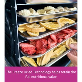 KAMVIVA Vietnam's Freeze Dried Dragon Fruit, 227g/8.0 Oz, 100% Natural, Red Pitaya Dry Pieces, Dragonfruit Cubes, No Sugar Added, Non GMO, Gluten Free, Great for Snack, Drinks, Cereal, Yogurts, Chips