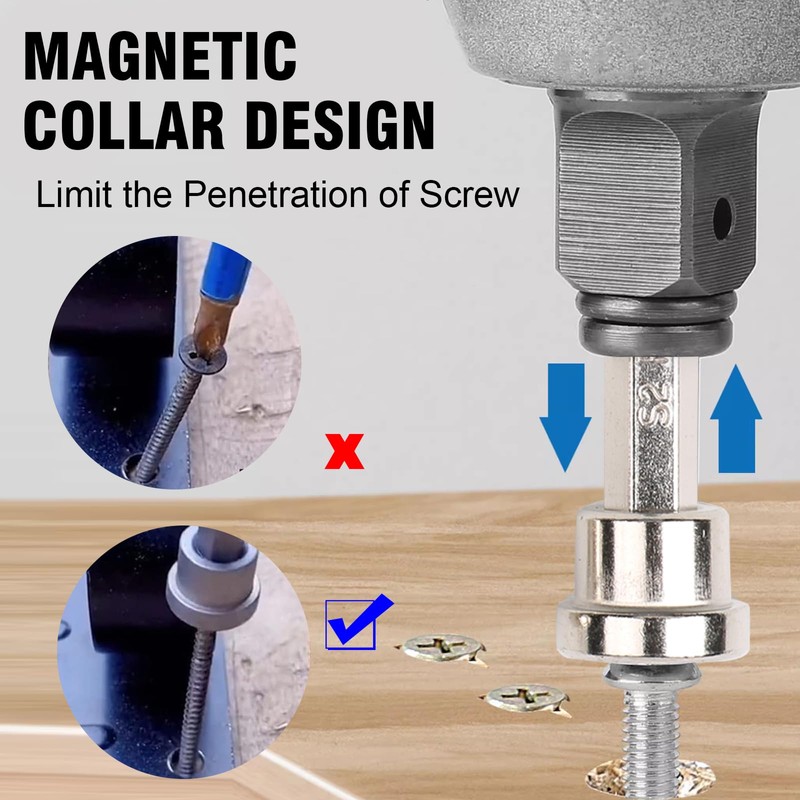 10pcs Magnetic Drywall Screwdriver Bits Set, PH2 Hexagonal Handle, 25mm