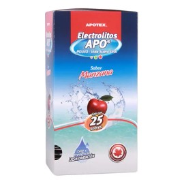 Electrolitos Apo C/25 Sobres Sabor Manzana