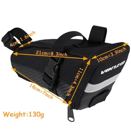 VENZO Road Mountain MTB Bike Bicycle Accessories Polyester Seat Saddle Bag Large