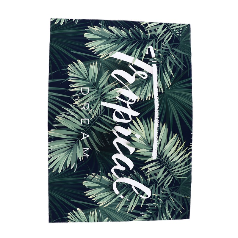 Tapestry Beautiful Green Plants Background Wall Decoration Tapestry for Living